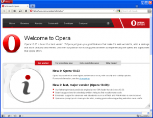 Sử dụng trình duyệt web Opera