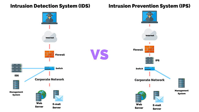 Hệ thống phát hiện xâm nhập (IDS) và hệ thống ngăn chặn xâm nhập (IPS) đều có thể liên quan đến bảo mật