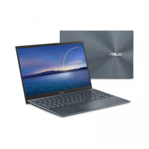 Asus ZenBook với ngoại thất kim màu bạc nổi bật