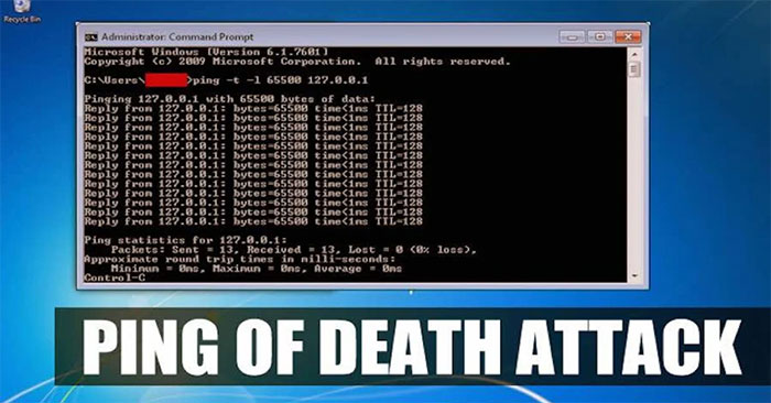 Tìm hiểu về tấn công Ping of Death